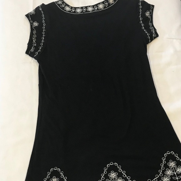 BCBG Max Azria Black Tunic Top sz M - Picture 8 of 8